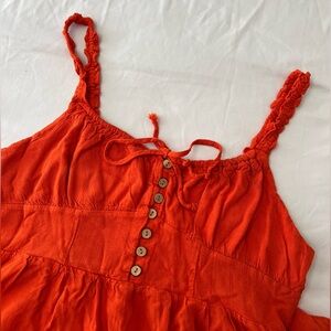 Tangerine Orange Mini-Dress 🧡